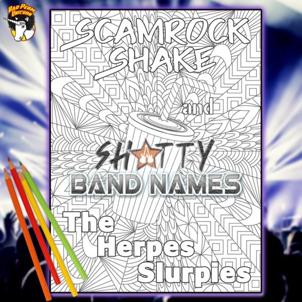 Shitty Band Names Coloring Book