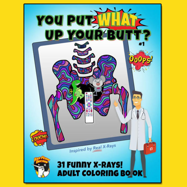 Funny X-Ray Adult Coloring Book